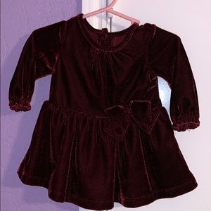 Burgundy carter’s baby dress